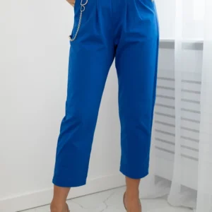 New Punto kelnės su grandine rugiagėlių