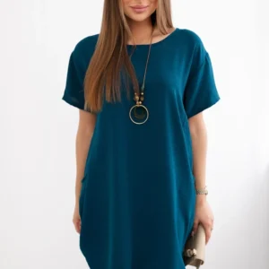 Suknelė su kišenėmis ir pakabuku Laivybos