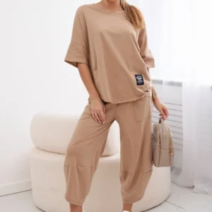 Medvilninis palaidinė + kelnės Kupranugaris