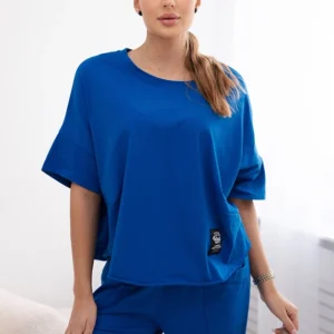 Medvilninis palaidinė + kelnės rugiagėlių