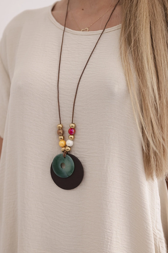 29293_4 Suknelė su kišenėmis ir pakabuku tamsiai smėlio - Image 4