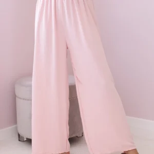 Kelnės su plačia elastine juosmens juosta miltelių