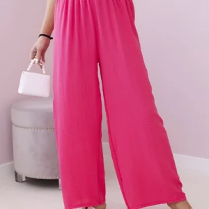 Kelnės su plačia elastine juosmens juosta