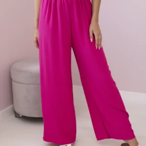 Kelnės su plačia elastine juosmens