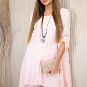 Palaidinės + kelnės su pakabuku šviesiai miltelių