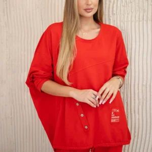 Oversize medvilnės džemperio + kelnės