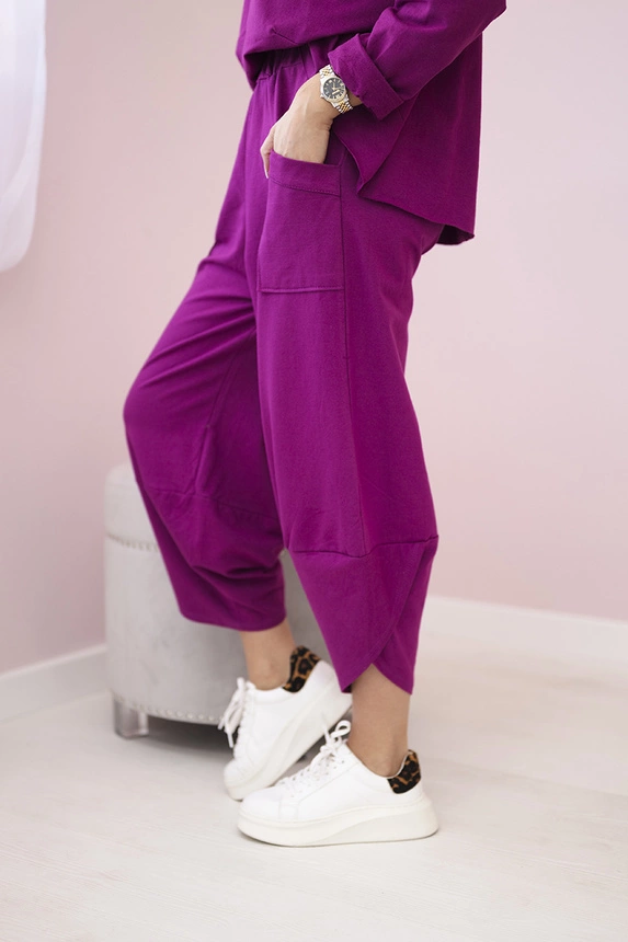 30365_5 Medvilninių marškinių kelnių slyva - Image 5