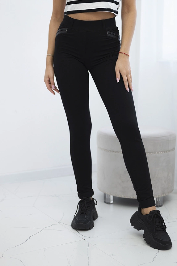 30490_3 Kelnės su apvadais ant kišenės