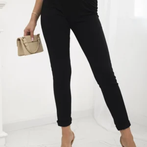 Kelnės su dekoratyvine juostele