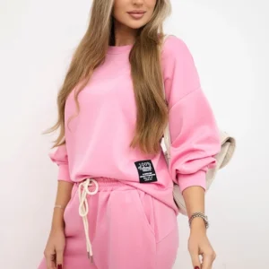 sviestinis audinys sportinės + kelnės šviesiai