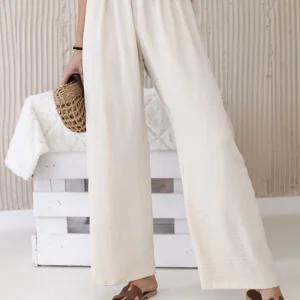 Kelnės plačioms kojoms smėlio