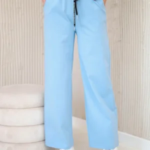 Punto kelnės su plačiomis kojomis