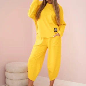 Medvilninių marškinių kelnių tamsiai