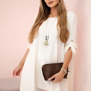 Palaidinės + kelnės su pakabuku šviesiai smėlio