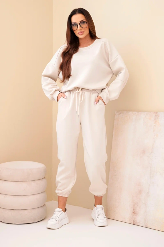 31277_1 Viskozės sportinės + kelnės smėlio - Image 2