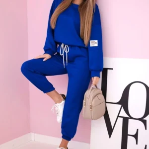 Viskozės sportinės + kelnės rugiagėlių