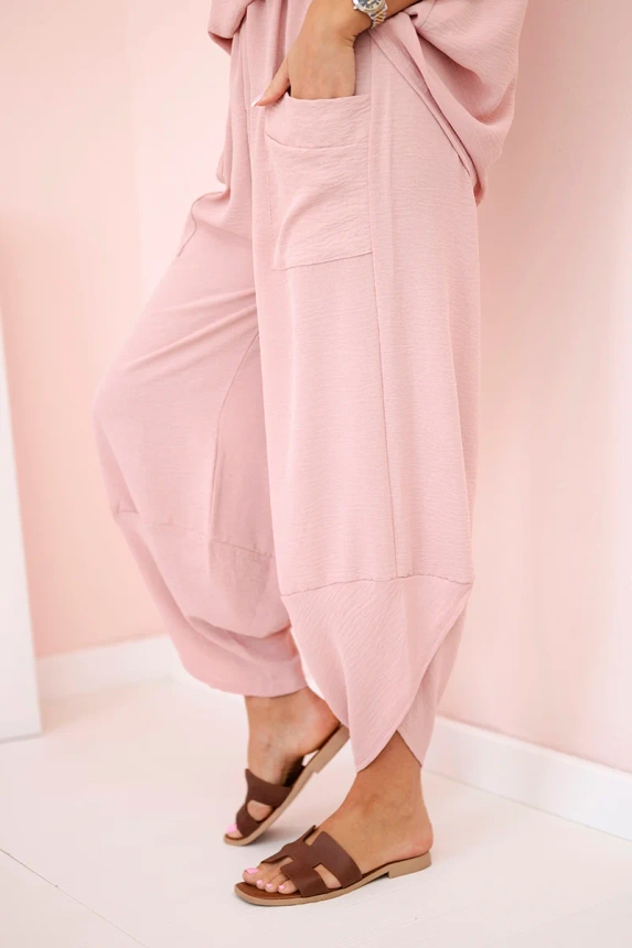 31367_3 Viskozės palaidinės ir kelnių tamsiai miltelių - Image 4