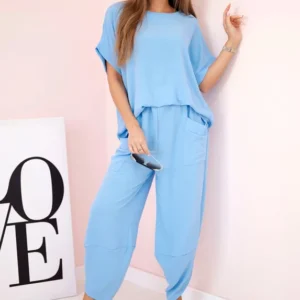 Viskozės palaidinės ir kelnių