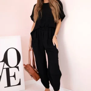 Viskozės palaidinės ir kelnių