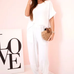 Viskozės palaidinės ir kelnių