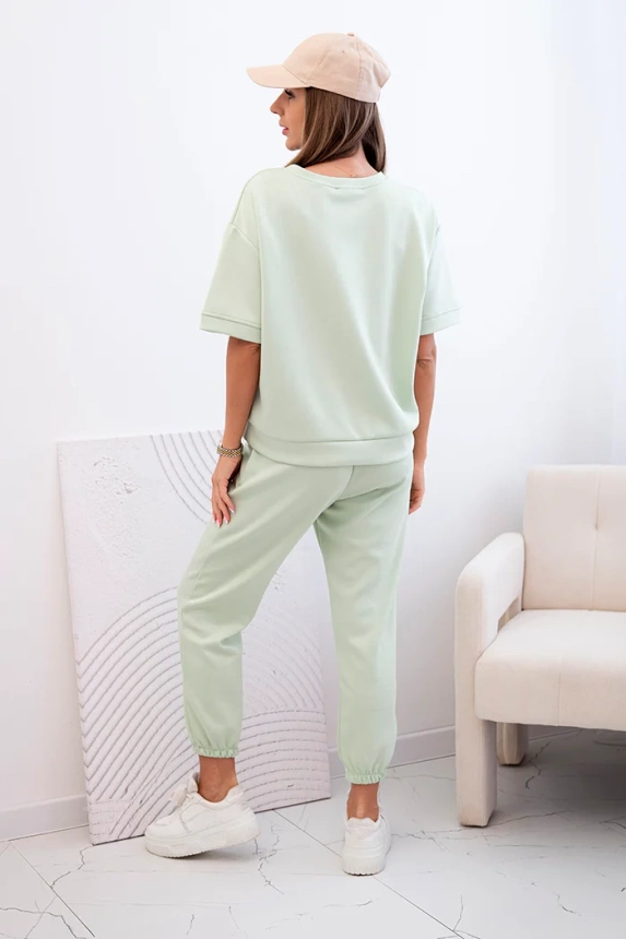 32130_1 Moteriškas viskozės trumpomis rankovėmis ir kelnėmis lengvas - Image 2