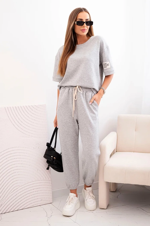 32138_1 Moteriškas viskozės trumpomis rankovėmis ir kelnėmis - Image 2