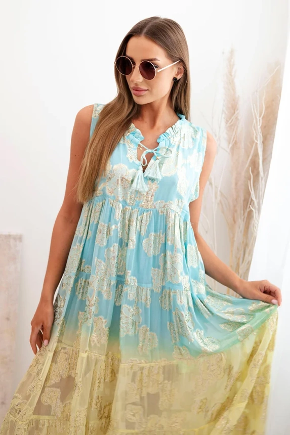 32424_4 Moteriška viskozės suknelė be rankovių