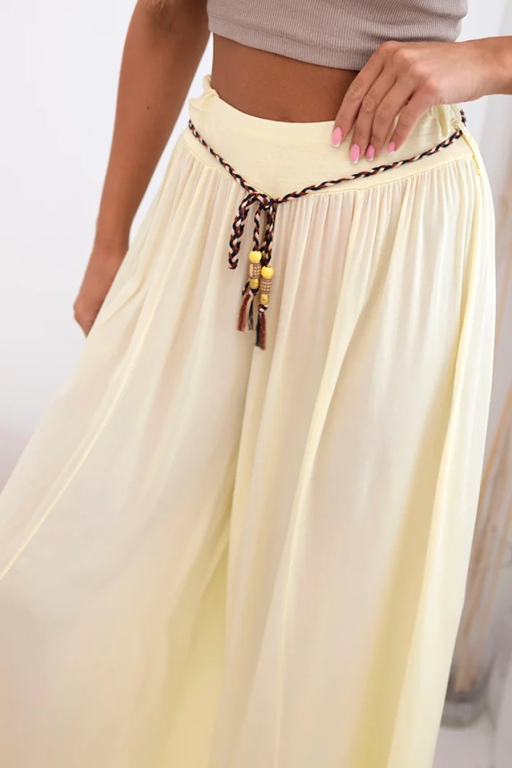 32503_2 Moteriškos plačios kojos viskozės kelnės - Image 3