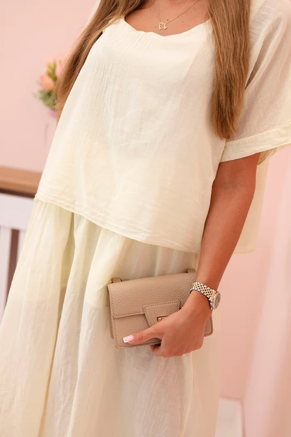 32530_4 Moteriška medvilninė suknelė su laisvu prigludimu - Image 4