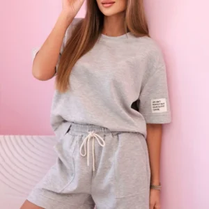 Moteriškas sviesto su šortais aukštu liemeniu