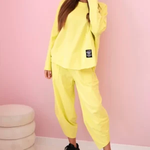 Medvilninių marškinių kelnių neoninė