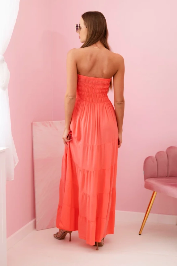 32732_3 Moteriška viskozės suknelė su elastinga viršutine dalimi avietė - Image 4