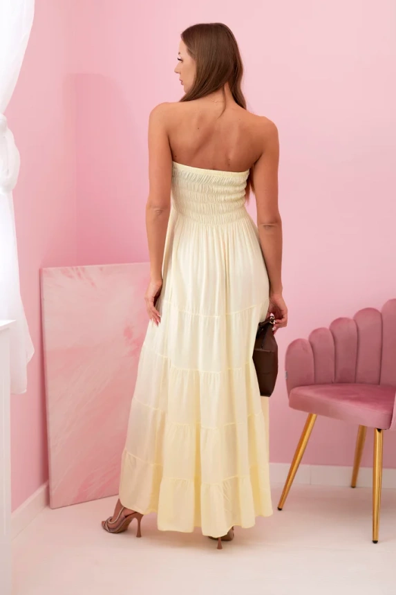 32734_3 Moteriška viskozės suknelė su elastinga viršutine dalimi - Image 3