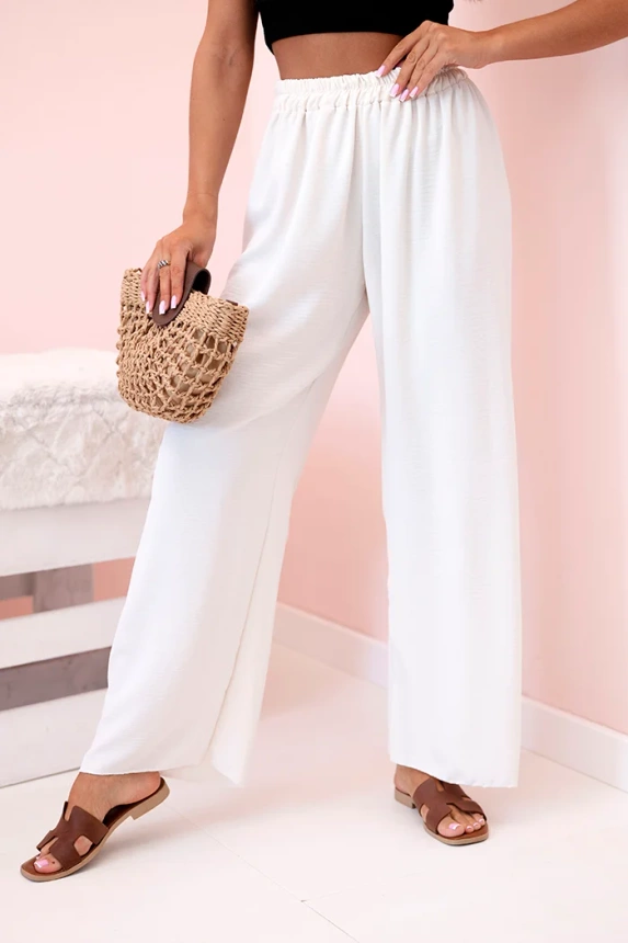 32905_4 Kelnės plačioms kojoms šviesiai smėlio