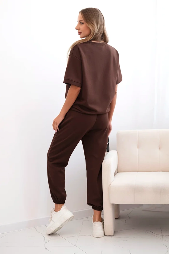 32907_2 Moteriškas viskozės trumpomis rankovėmis ir kelnėmis - Image 3