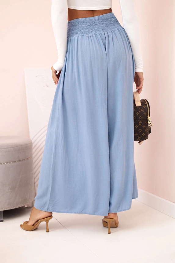 32913_2 Moteriškos viskozės kelnės su elastingu juosmens audiniu - Image 2