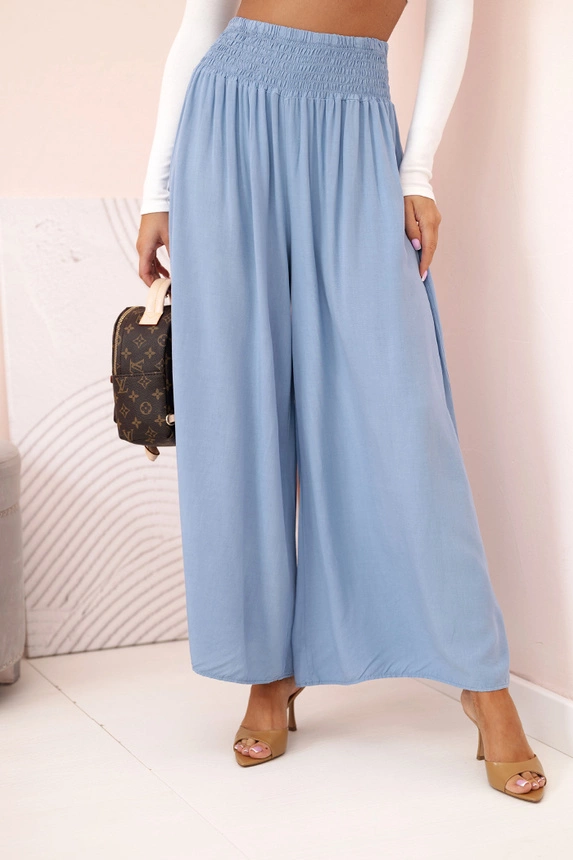 32913_4 Moteriškos viskozės kelnės su elastingu juosmens audiniu - Image 4