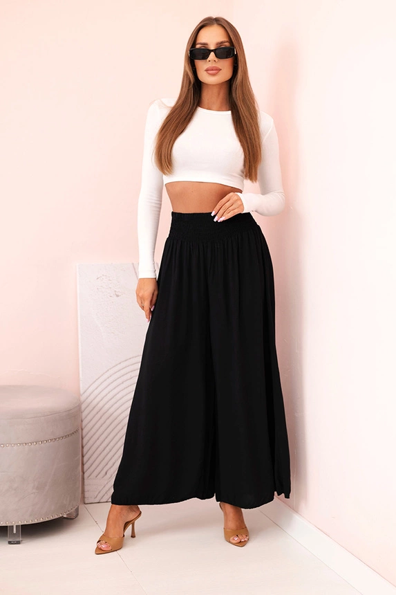 32915_3 Moteriškos viskozės kelnės su elastine juosmens juosta - Image 3