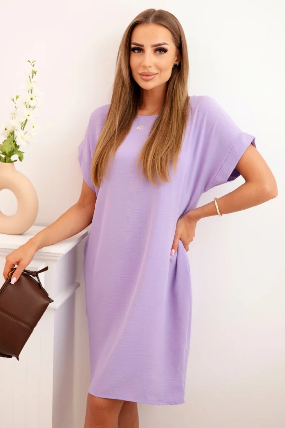 33270_3 Suknelė su kišenėmis šviesiai