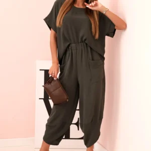 Viskozės palaidinės ir kelnių