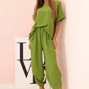 Viskozės bluzon + kelnės