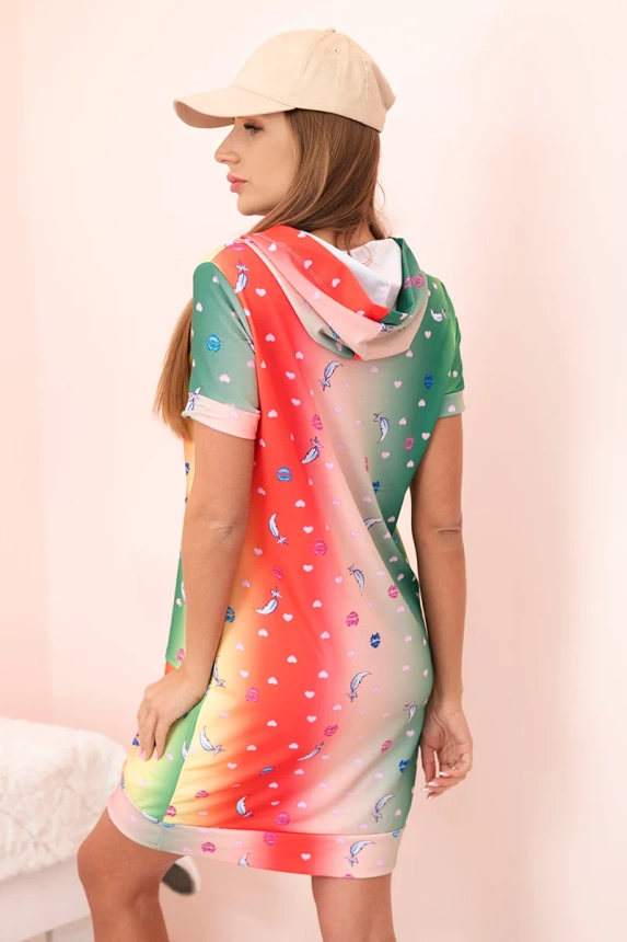 33930_3 Moteriška suknelė ant petnešų su dekoratyvinėmis sagtimis bežinė - Image 3