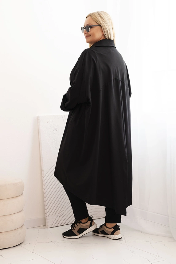 34222_1 Moteriška Plus Size Punto striukė su medvilne ir sagomis - Image 3