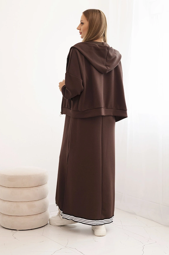 34288_4 Moteriškas su viskoze, su atsegama palaidine ir ilga suknele - Image 4