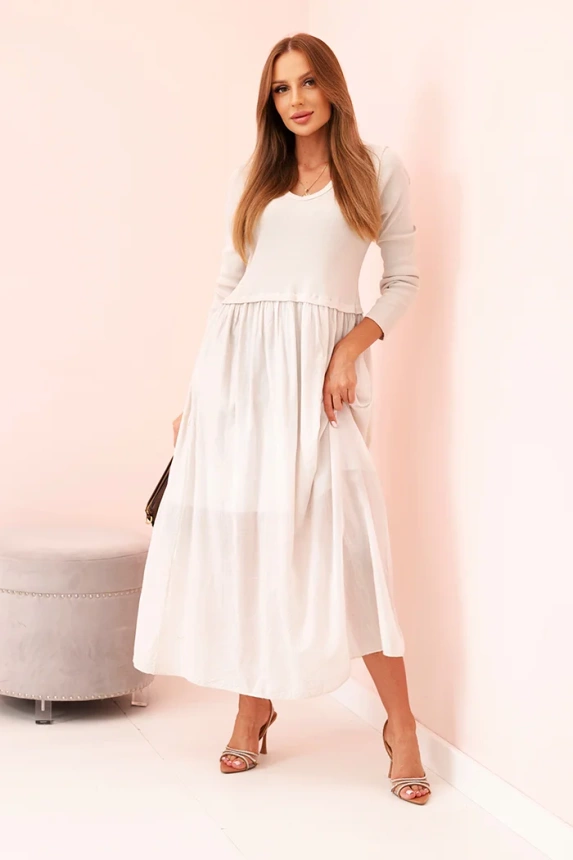 34373_1 Ilga suknelė su petnešomis slyvų