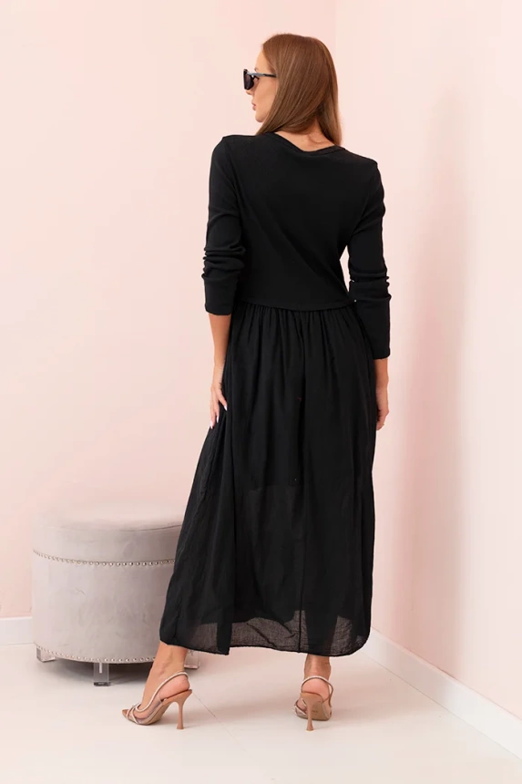 34374_2 Ilga suknelė su petnešomis slyvų - Image 3