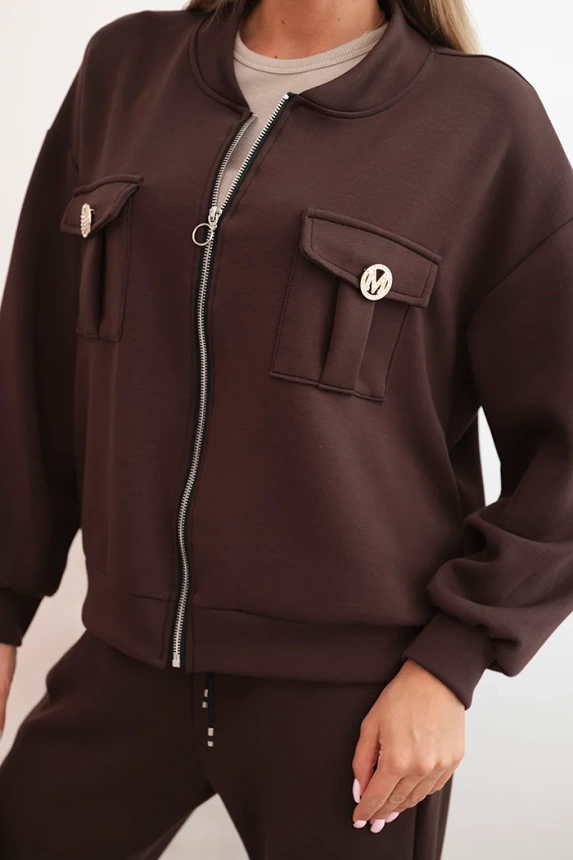 34414_2 Moteriškas iš viskozės su atsegama palaidine ir kelnėmis - Image 3