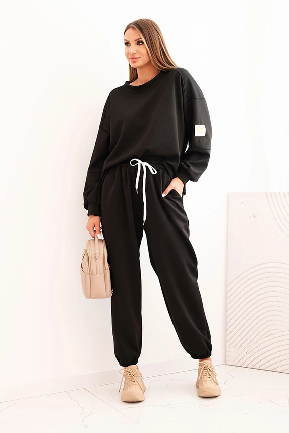 34425_2 Moteriškas su laisvu megztiniu ir kelnių su užrašu LOVE - Image 2