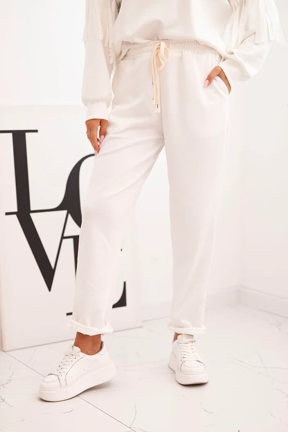 34481_3 Moteriška su kutais ant rankovių sviestinis ecru - Image 3