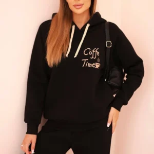 Moteriškas medvilninis šiltas su spauda